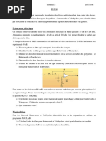 Traitement Du Signal TP N 2 Synthetiser Des Filtres Actifs Repondant A Un Cahier Des Charges