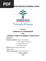 Derecho Al Consumidor TRABAJO FINAL