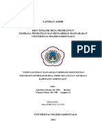 Stimulasi Masyarakat Desa Tiyohu Berbasis Ekonomi Dan Pengetahuan Hukum Di Kabupaten Gorontalo