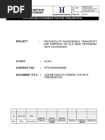 MCHE EXE HCSB MLNG 000 CVS JMS 0001 Job Method Statement For Site Preparation