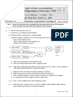 Grade 11 ICT 2nd Term Test Paper 2019 English Medium - North Western Province