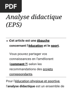 Analyse Didactique (EPS) - Wikipédia