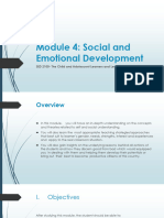 Module 4. Social and Emotional Development