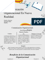 4.1 Comunicación Organizacional en Nueva Realidad.