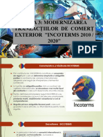 Tema 3. Modernizarea Tranzacțiilor de Comerț Exterior "INCOTERMS 2010"