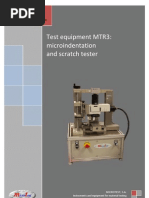 Micro-Indentation and Scratch Tester MTR3 MICROTEST