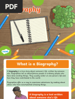 Biography Writing Powerpoint