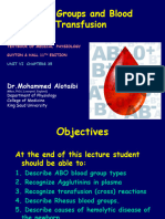 Lecture10 - Blood Groups and Transfusion