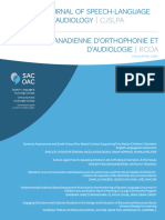 Revue Canadienne D'orthophonie Et Audiologie 2021 Num 45 Vol1