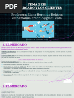 TEMA 2 EIE EL MERCADO Y LOS CLIENTES. Profesora - Elena Hermida Reigosa