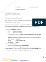 Surat Pemberitahuan Survei Akreditasi - Klinik Kusmahati Dua Sukoharjo