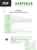 CAPSELLA D6.1 IncubationDesignImplementationPlan