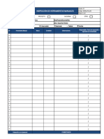 Inspección de Herramientas Manuales