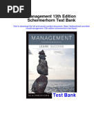 Management 13th Edition Schermerhorn Test Bank