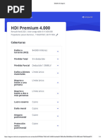 HDI Premium 4.000: Coberturas