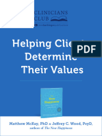 Helping Clients Determine Their Values