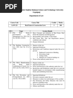 Course Outline - Real Estate & Construction Laws