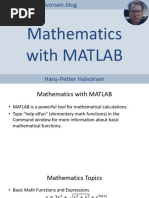 MATLAB Examples - Mathematics