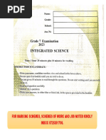 Integrated Science EXAMS