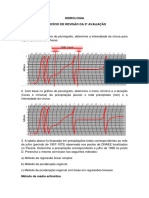 Lista de Exercício de Hidrologia 2