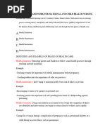 Module 1 Framework For Maternal and Child Health Nursing