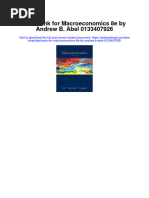 Test Bank For Macroeconomics 8e by Andrew B Abel 0133407926