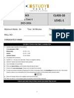 X NSO Level-1 Mock Test-2 (GGN) - 3