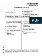 Improvements in or Relating To Plasticiser Compositions