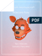 Máscara Foxy para Niños - Premium Momuscraft