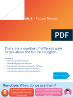 Unit 4 - Future Tenses