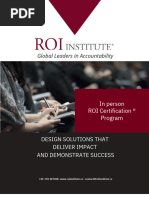 ROI Institute Certification BrochureRO SLO PDF