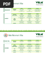 Globe Watermark Menu