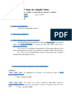 Revisão Do Tema Da Redação Uema