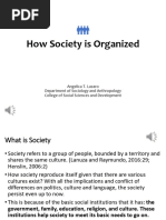 Lesson 5 - Society As An Objective Reality