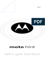 Moto Hint Manual