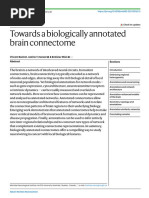 Towards A Biologically Annotated Brain Connectome: Neuroscience