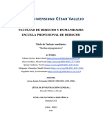 Informe de Investigación - Derecho Procesal Civil I