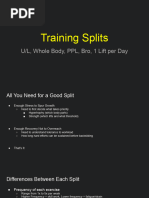 Training Splits 1