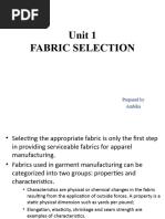 Fabric Selection