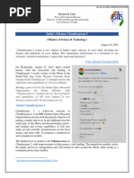 India's Mission Chandrayaan-3: (Ministry of Science & Technology)