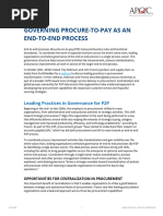 K012236 - Governing Procure To Pay As An End To End