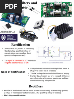 Rectifiers, Filters and Regulato