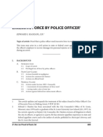 Legal Research Series: Excessive Force by A Police Officer