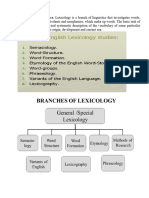 1.language Levels and Word Meaning