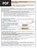 Energie Thermique Et Transfert Thermique Resume de Cours 1 2