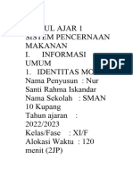 Modul Ajar Sistem Pencernaan