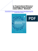 Test Bank For Organisational Behaviour Emerging Knowledge Global Insights 4th Australian Edition Mcshane