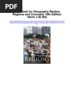 Test Bank For Geography Realms Regions and Concepts 15th Edition Harm J de Blij