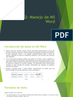 Clase 2 Manejo de MS Word