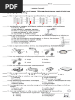 1st Q SCIENCE 3rd SUMMATIVE Test - Changes in Matter